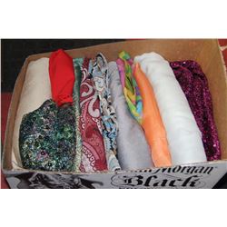 BOX OF 10 BUNDLES OF NEW FABRIC