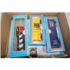 Image 1 : FLAT WITH 3 COLLECTIBLE HO SCALE TRAINS