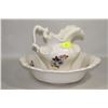 Image 1 : VINTAGE CERAMIC HANDPAINTED WASH BOWL SET