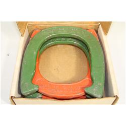 SET OF 4 VINTAGE DIAMOND HORSESHOES