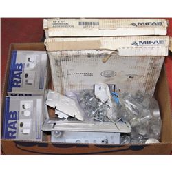 BOX OF NEW ELECTRICAL SUPPLIES - INCL.