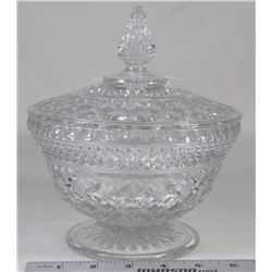 LARGE BOHEMIAN GLASS CANDY DISH