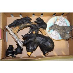 LOT OF COLLECTIBLE BEARS & EAGLE