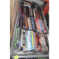 TOTE WITH LARGE ASST. OF DVD'S AND BOX SETS