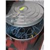 Image 1 : NEW METAL GARBAGE CAN WITH EXTENSION CORDS