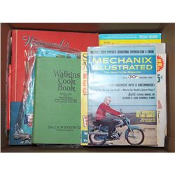 ESTATE BOX OF POPULAR MECHANICS AND COOK BOOKS
