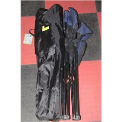 2 LAWN CHAIRS INCL. 1 NEW IN BAG AND ROOTS BRAND
