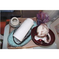 LOT OF 7 VINTAGE VASES, BOWLS AND PITCHER