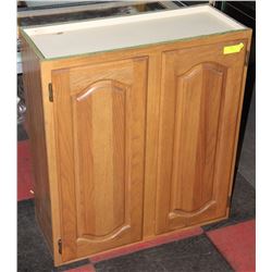 OAK CABINET 29"X12"X33"H
