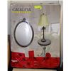 Image 1 : NEW CATALINA 3 PC TABLE, MIRROR AND LAMP