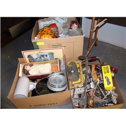 THREE BOXES OF ESTATE COLLECTIBLES