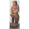 Image 1 : WOOD CARVED NATIVE ORNAMENT 18"H