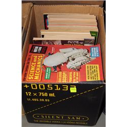 BOX OF SCIENCE AND MECHANICS VINTAGE BOOKS