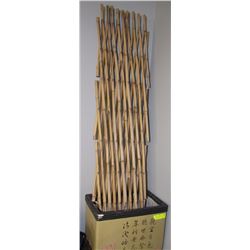 LARGE JAPANESE PLANTER WITH BAMBOO TRELLIS