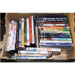 BOX OF APPROX 30  ASSORTED DVD'S