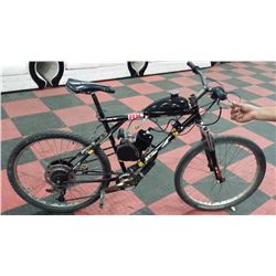 GT 21 SPEED 2 STROKE GAS POWERED MOUNTAIN BIKE  NEW ENGINE KIT RUNS GOOD