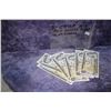 Image 1 : 6 Crisp 1973 Cdn. One Dollar Bills - in Sequence