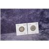 Image 1 : 1934 & 1936 Cdn. Twenty-five Cent Coins
