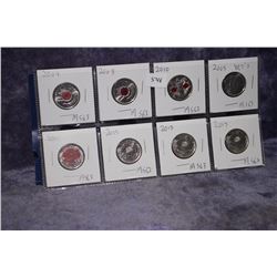 Set of 8 Poppy Quarters