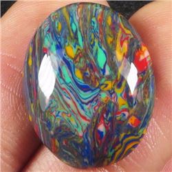 Natural Rainbow Calsilica Cab 14.70 Cts
