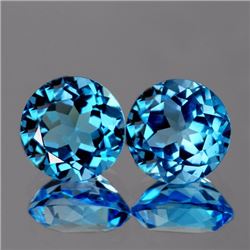 Natural Swiss Blue Topaz 4.53 Cts (Flawless-VVS1)