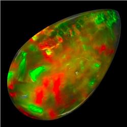 Natural Harlequin Black opal 6.10 Carats