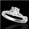 Image 1 : Genuine 1.25 CTW Certified G-I Genuine Diamond Solitaire Bridal Ring Gold - 35232-REF#100W3K