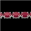 Image 1 : Genuine 29 CTW Ruby Eternity Designer Inspired Tennis Bracelet 14K Gold - 23393-REF#102M3H