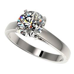 Genuine 2.0 CTW Certified H-I Quality Genuine Diamond Solitaire Engagement Ring Gold - 33029-REF#427