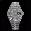 Image 1 : Rolex Men's Stainless Steel, QuickSet, Diamond Dial & Diamond Bezel - REF#458Z2F