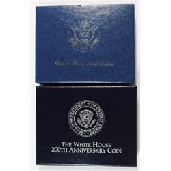2 - UNC COMMEMORATIVE DOLLARS - 1992 WHITE HOUSE 200th ANNIV & 1983 P OLYMPIC