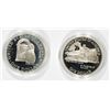 Image 1 : 2 - PROOF COMMEMORATIVE DOLLARS - 1992 WHITE HOUSE 200th ANNIV & 1990 IKE DOLLAR