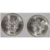 Image 2 : ( 2 ) GEM BU 2002 AMERICAN SILVER EAGLES