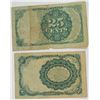 Image 2 : FRACTIONAL CURRENCY: 1874 TEN CENT & 1874 TWENTY-FIVE CENT