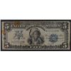 Image 1 : 1899 $5 SILVER CERTIFICATE INDIAN CHIEF SMALL PINHOLE