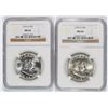 Image 1 : 2 - 1959-D FRANKLIN HALF DOLLARS - BOTH NGC MS64