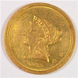 1843-O $2.50 GOLD LIBERTY, AU