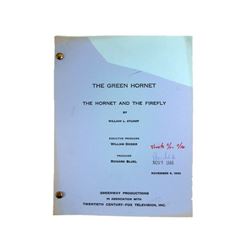 The Green Hornet And The Firefly Screenplay Movie Memorabilia