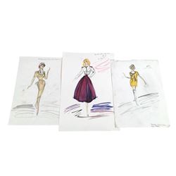 Edith Head Original Design Rendering