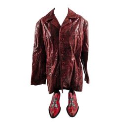 Bruno Red Reptile Jacket Movie Costumes