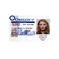The Age of Adaline Adaline Bowman (Blake Lively) Oregon Driver License Movie Props