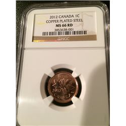 (2) 2012 Canada 1 Cent - NGC Last Penny - (Steel & Zinc)