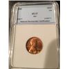 Image 1 : 1948 Lincoln Cent NNC MS67 Red