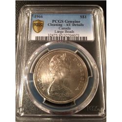 1966 Canada Dollar LB PCGS AU Details