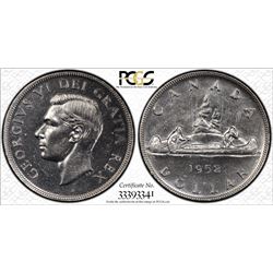 1952 S$1 PCGS AU Details Cert# 33393341