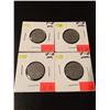 Image 1 : (4) 1929,33,34,35 Canada Nickels
