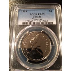 1985 Canada Dollar PCGS PL65