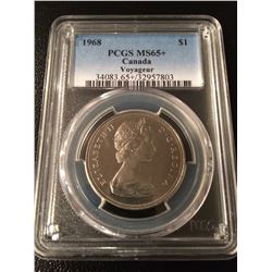 1968 Canada Dollar PGCS MS65+ Nice Grade!