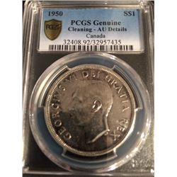 1950 Canada Dollar PCGS AU Details