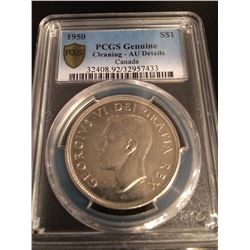 1950 Canada Dollar PCGS AU Details